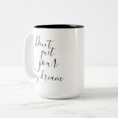 夢のやめマグするな ツートーンマグカップ (正面左)