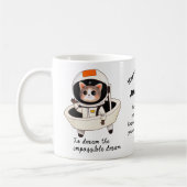 夢のようなアストロキャットカスタムコーヒーマグ コーヒーマグカップ (左)