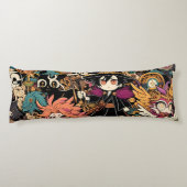 夢のようなアニメインスパイアの枕カバーとベッド ボディピロー (裏面)