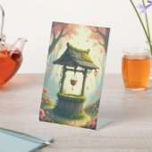 夢のようなカードを持つテーブルのテントデザイン 台座サイン (インサイチュ)