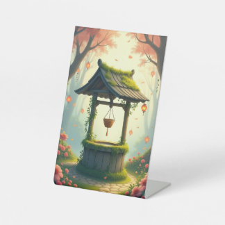 夢のようなカードを持つテーブルのテントデザイン 台座サイン