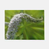 夢のようなカール白い花 ドアマット (正面)