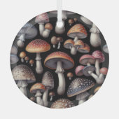 夢のようなキノコ ガラスオーナメント (正面)