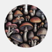 夢のようなキノコ ガラスオーナメント (裏面)