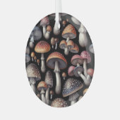夢のようなキノコ ガラスオーナメント (正面左)