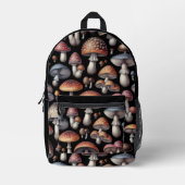 夢のようなキノコ プリントバックパック (正面)