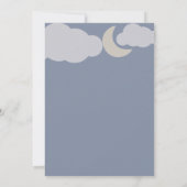 夢のようなキラキラ小さな星の赤ちゃんシャワー 招待状 (裏面)