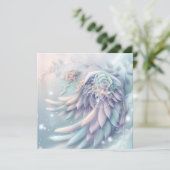 夢のようなクリスマスエンジェルウィングスグリーティングカード (スタンド正面)