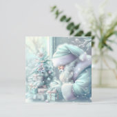 夢のようなクリスマスサンタグリーティングカード (スタンド正面)