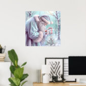 夢のようなクリスマスサンタポスター ポスター (ホームオフィス)