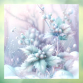 夢のようなクリスマスホリーウィンドウにしがみつく ウィンドウサイン (シート3)