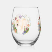 夢のようなクリーム色のチャウ ステムなしワイングラス (正面)