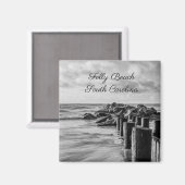 夢のようなジェティのグレースケールマグネット マグネット (正面/裏面)