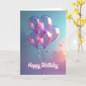 夢のようなスフィアの誕生日カード カード (黄色い花)