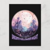 夢のようなハロウィーンの夜 ポストカード (正面)