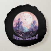夢のようなハロウィーンの夜 ラウンドクッション (裏面)