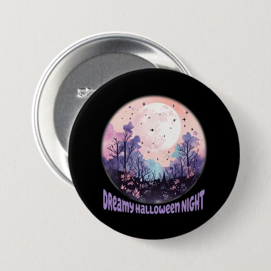 夢のようなハロウィーンの夜 缶バッジ (正面&裏面)