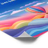 夢のようなバルーンアドベンチャーと引用文 ポスター (角)