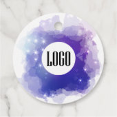 夢のようなパステルの空のスプラッシュ感謝していビジネスお好み フェイバータグ (裏面)