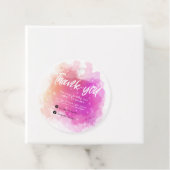 夢のようなパステルの空のスプラッシュ感謝していビジネスユー フェイバータグ (インサイチュ)