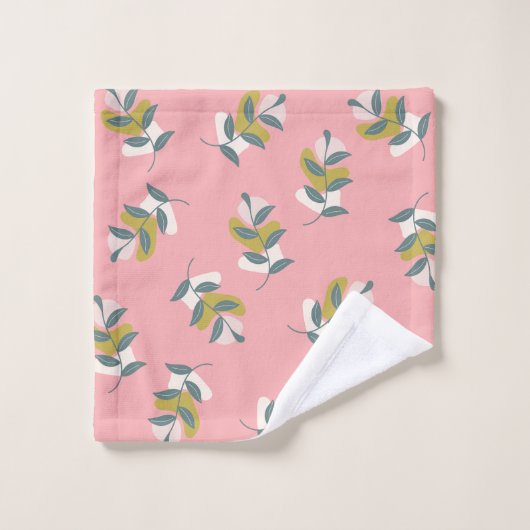 夢のようなパステルの色と自然 バスタオルセット (ウォッシュタオル)