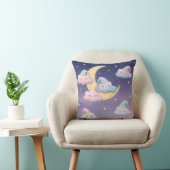 夢のようなパステルスカイの眠そうなふわふわの雲 クッション (椅子)