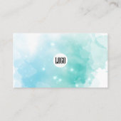 夢のようなパステルスカイスプラッシュビジネスサンキューカード 名刺 (裏面)