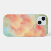 夢のようなパステル水彩抽象iPhone 15ケース iPhone 15ケース (裏面横)