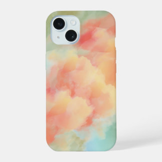 夢のようなパステル水彩抽象iPhone 15ケース iPhone 15ケース