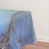 夢のようなパステル-アルコールのインクと金ゴールド テーブルクロス (インサイチュ)