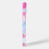 夢のようなピンクとパープルの蝶の背景 Case-Mate iPhoneケース (裏面 / 右)