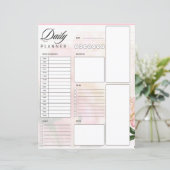 夢のようなピンクのバラの毎日のプランナー (スタンド正面)