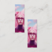 夢のようなピンクのブックマーク スキニー名刺 (正面/裏面)