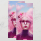 夢のようなピンクのブックマーク メニュー (正面/裏面)