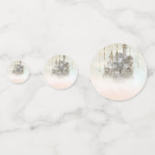 夢のようなピンクのプリンセスおとぎ話ストーリーブックキャッスル コンフェッティ (正面)