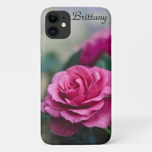 夢のようなピンクのローズ*パーソナライズ* Case-Mate iPhoneケース (裏面)