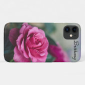 夢のようなピンクのローズ*パーソナライズ* Case-Mate iPhoneケース (裏面(横))