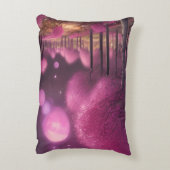 夢のようなピンクの夜景 アクセントクッション (裏面(縦))