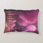 夢のようなピンクの夜景 アクセントクッション (裏面)