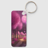 夢のようなピンクの夜景 キーホルダー (裏面)