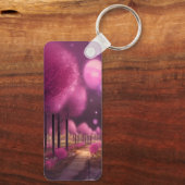 夢のようなピンクの夜景 キーホルダー (裏面)