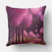 夢のようなピンクの夜景 クッション (裏面)