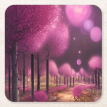 夢のようなピンクの夜景