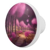 夢のようなピンクの夜景 セラミックノブ (右)