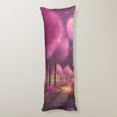 夢のようなピンクの夜景 ボディピロー (裏面 (縦))