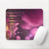 夢のようなピンクの夜景 マウスパッド (マウス)