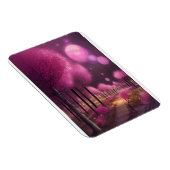 夢のようなピンクの夜景 マグネット (右側)