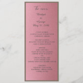 夢のようなピンク結婚のグリッターのメニューとプログラム プログラム (正面)