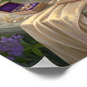 夢のようなフローラの聖域が黄金の時間の光を浴びる ポスター (角)