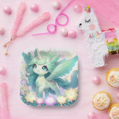 夢のようなユニコーンの赤ちゃんシャワー ペーパープレート (パーティー)